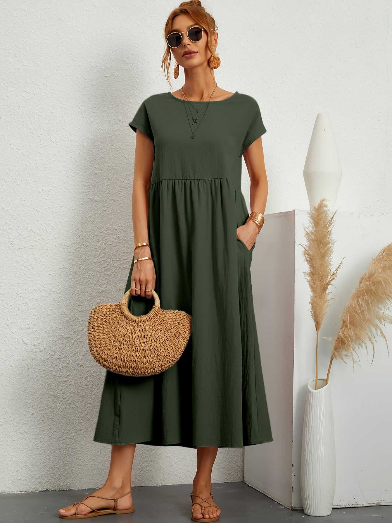 Robe longue fluide et élégante