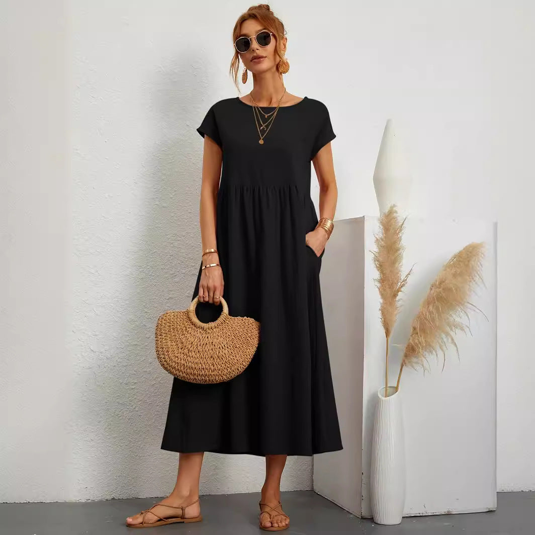 Robe longue fluide et élégante