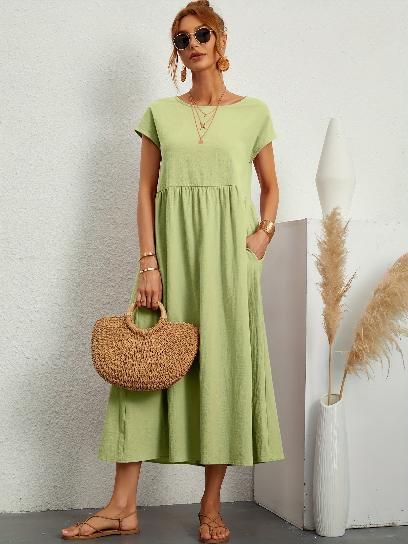 Robe longue fluide et élégante