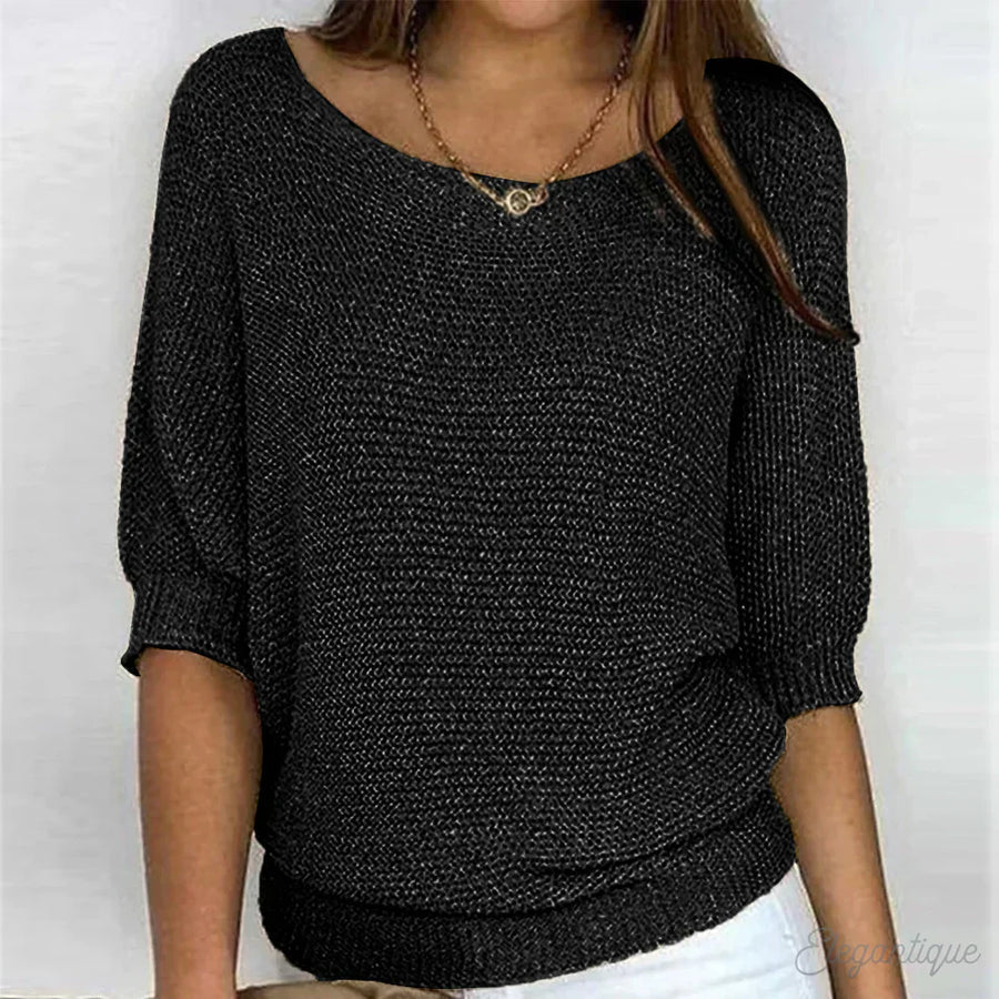 Pull pour femme à col large