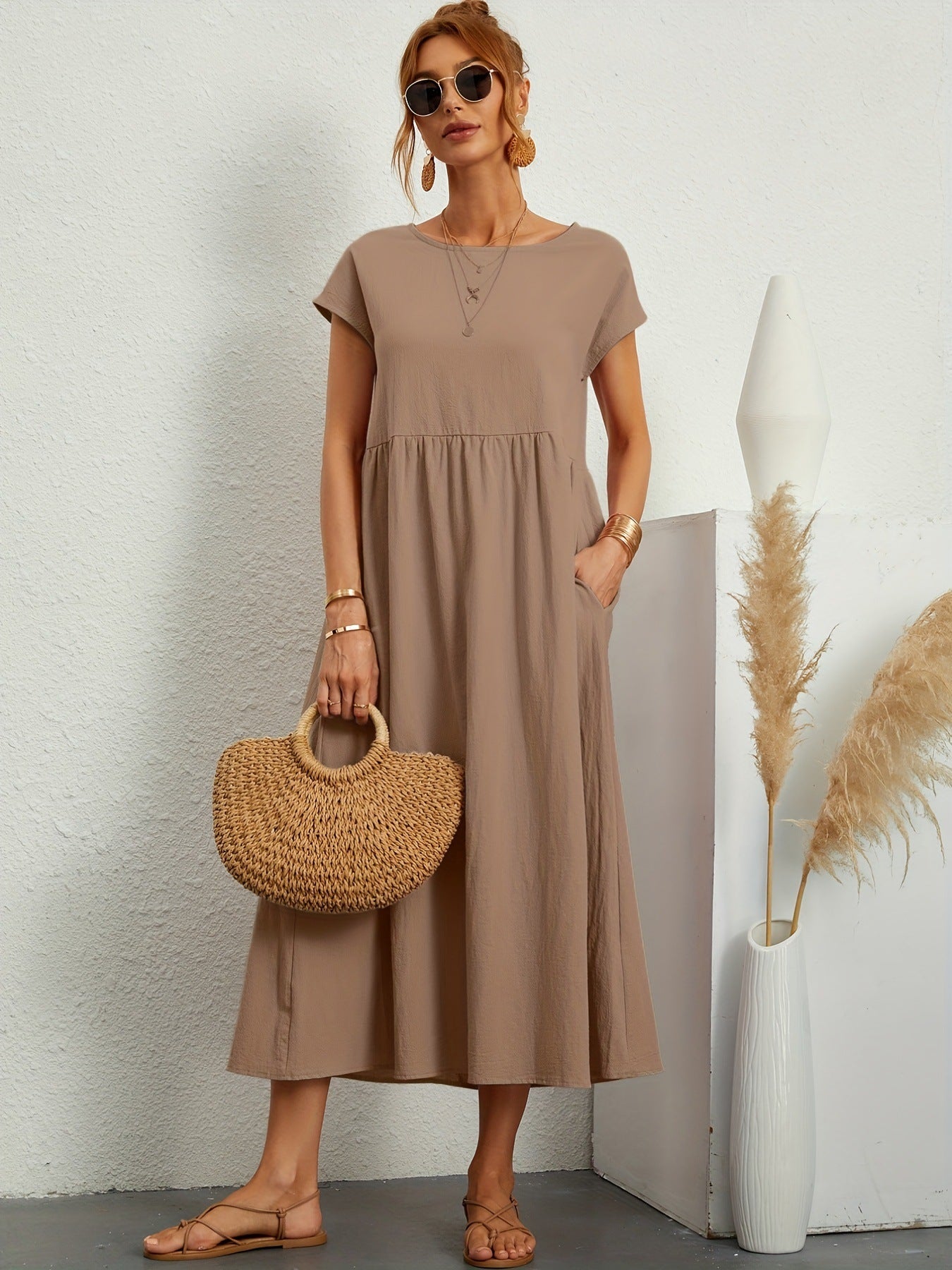 Robe longue fluide et élégante