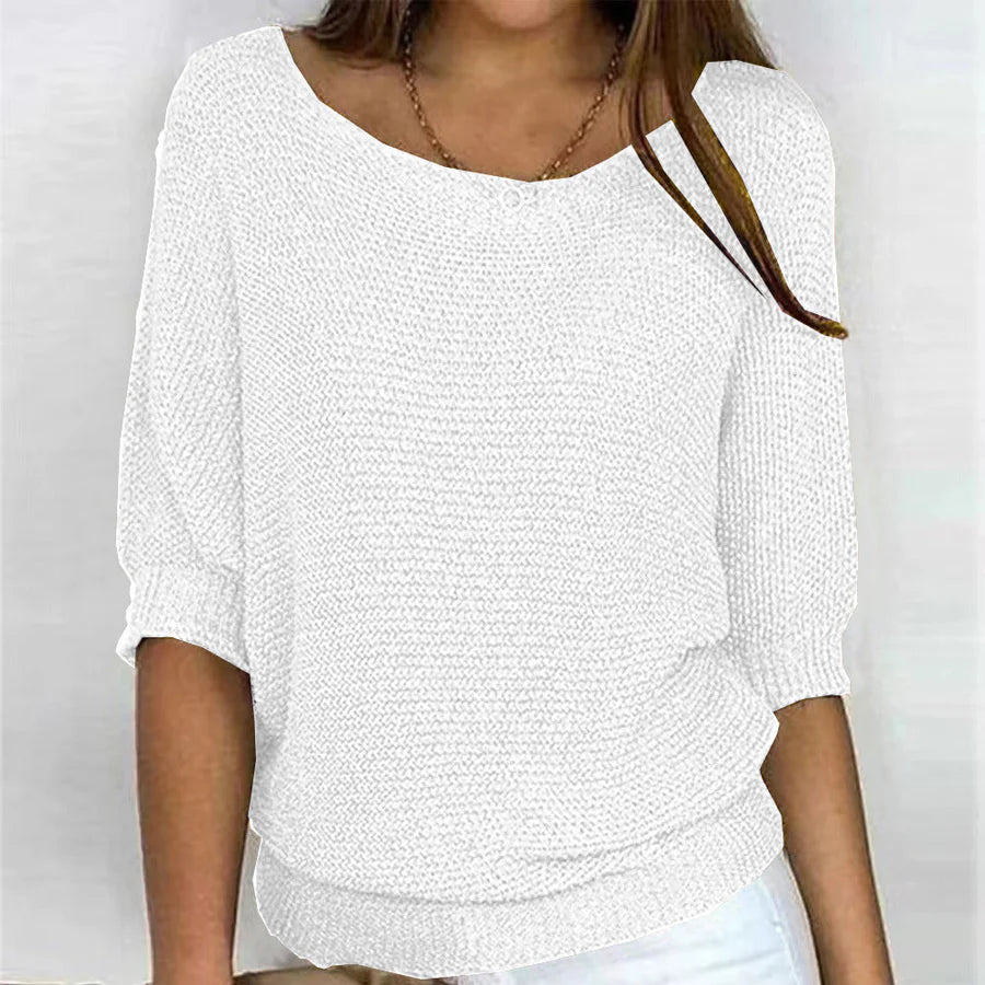Pull pour femme à col large