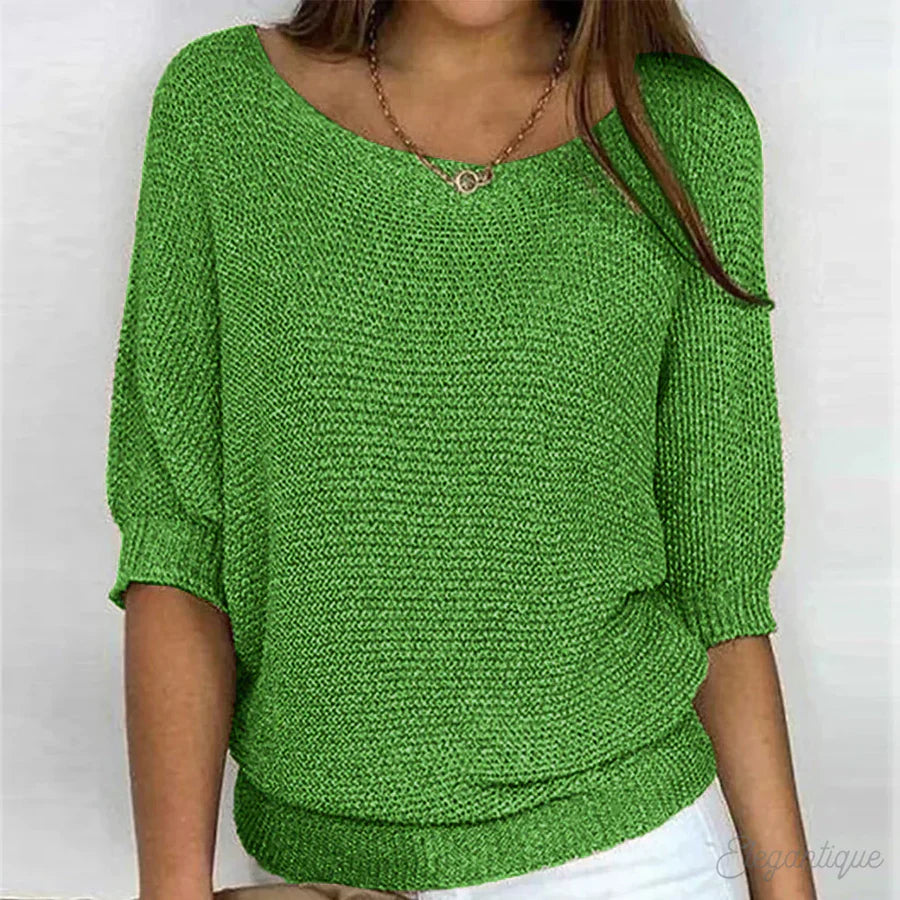 Pull pour femme à col large