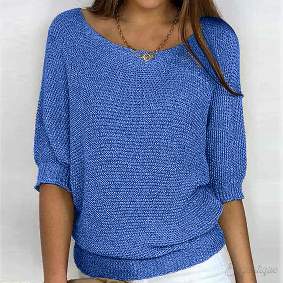 Pull pour femme à col large
