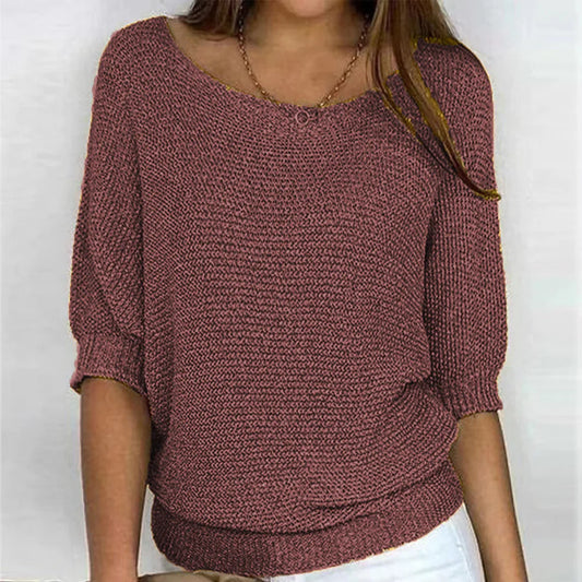 Pull pour femme à col large