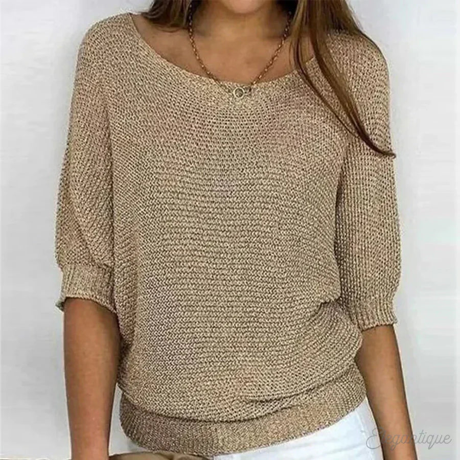 Pull pour femme à col large